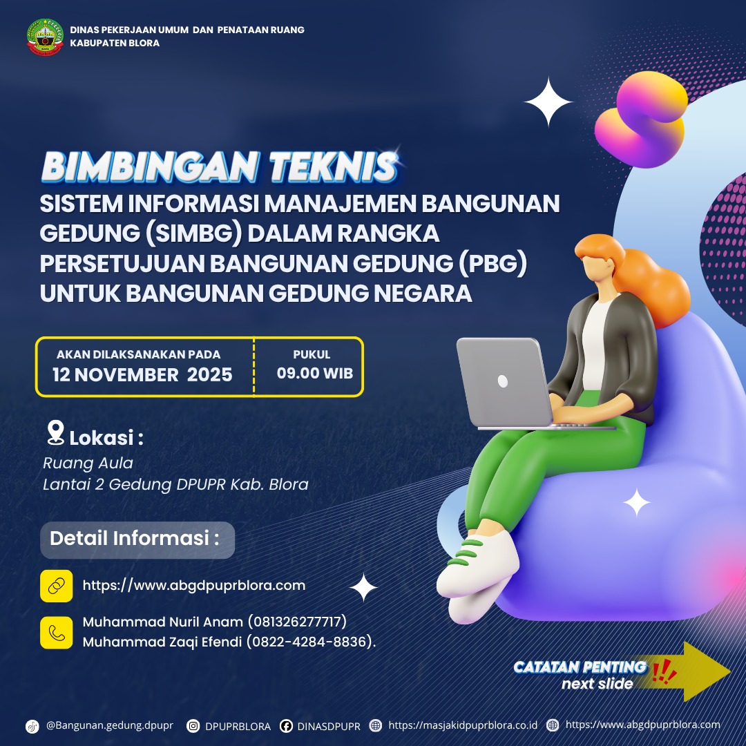 Bimbingan Teknis (BIMTEK) Sistem Informasi Manajemen Bangunan Gedung (SIMBG) dalam rangka Persetujuan Bangunan Gedung (PBG) untuk Bangunan Gedung Negara